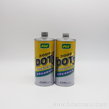Screw Top Round Brake fluid Cans